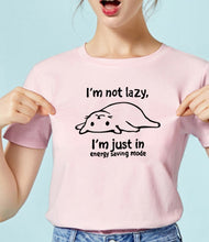 Load image into Gallery viewer, Im Not Lazy Cat T- Shirt