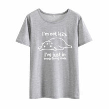 Load image into Gallery viewer, Im Not Lazy Cat T- Shirt