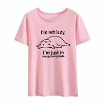 Load image into Gallery viewer, Im Not Lazy Cat T- Shirt