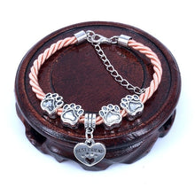 Load image into Gallery viewer, Dogs pow color rope chin  bracelet